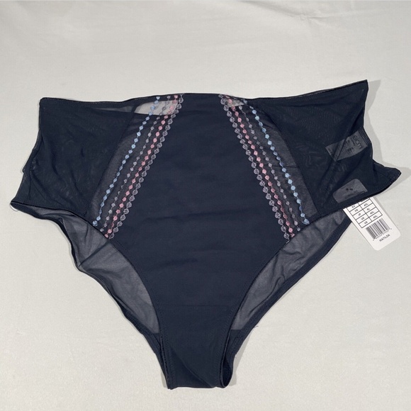 NWT‎ Elomi [ 4XL ] Matilda Embellished Briefs in Unicorn Blue/Grey - Picture 4 of 11